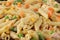 Closeup of tuna noodle casserole