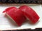Closeup of tuna sushi