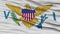 Closeup United States Virgin Islands Flag