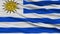 Closeup Uruguay Flag