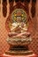 Closeup of Vairocana statue in Buddha Tooth Relic Temple, Singapore