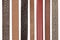 Closeup of various leather belts