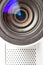 Closeup video camera lens