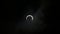 Closeup view of the annular solar eclipse nearing its totality