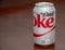Closeup View of a Can of Diet Coke