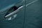 Closeup view of car door