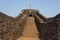 Closeup view of Chilkhati buruj, Rajgad fort, Pune, Maharashtra,