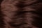 Closeup view of colored brown hair, haircare background