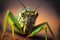 closeup view of cricket - AI generated grasshopper bug