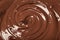 Closeup view of delicious molten chocolate