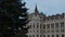 Closeup view of famous historic Hungarian Parliament Building (OrszÃ¡ghÃ¡z), seat of the National Assembly of Hungary.