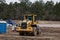 Closeup  view of heavy machinery HERC vehicle