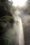 Closeup view of Hotspring Steam coming out from sewer in Beppu