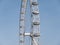 Closeup view of the London Eye