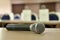 Closeup view microphone on table in meeting room with blurred background