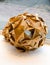 Closeup view of origami ball