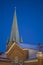 Closeup View of Saint Johns Catholic Church Pinnacle