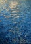 Closeup view  of water ripples in fountain pond