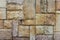 Closeup wall stone pattern texture brown color