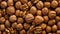closeup walnuts seamless background AI generative