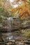 Closeup of Waterfall at Cloudland Canyon State Park, Georgia, USA