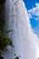 Closeup waterfall. Iguassu Falls in Brazil