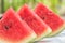 Closeup Watermelon slice