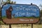 Closeup of welcome sign of San Lorenzo Seminary, Santa Inez, CA, USA