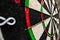 Closeup of Winmau dartboard