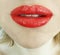 Closeup woman, beautiful painted  style lips  fashion