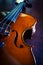 Closeup wooden violin,vintage color