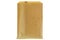 Closeup of wrinkly thin brown grocery paper bag, blank front and