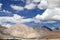 Closeview of the beautiful ophiolite mountain around Pangong lake, ladakah