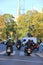 Closing of the motorcycle season by bikers of the city.There are thousands of bikers on motorcycles in the city