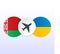 Closure airspace of Ukraine and Belarus vector illustration.