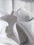 Cloth, drape with folds - Closeup of a beautiful white bed sheet