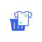 Clothes basket icon vector