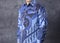 Clothes with blue batik motifs. government shirts for formal events