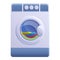 Clothes care dryer icon, cartoon style