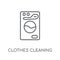 Clothes Cleaning linear icon. Modern outline Clothes Cleaning lo