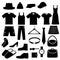 Clothes Clothing Vector Icons Set