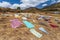 Clothes dry in the sun on ground, Simien Mountain Ethiopia