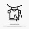 Clothes, Drying, Hanging Line Icon Vector