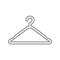 Clothes Hanger Line Icon.Vector Illustration