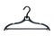 Clothes hanger on white background.