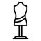 Clothes manequin icon, outline style