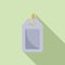Clothes paper tag icon flat vector. Fabric production
