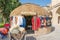 Clothes shop inside of Palace Chehel Sotoun which is also called Forty Columns palace and built in 1647 in Esfahan