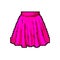 clothes skirt fashion game pixel art vector illustration