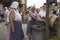 Clothes wash day, women show how to wash clothes in olden days